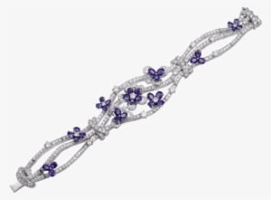 Oval Shaped Sapphire And Diamond Bracelet - Bracelet