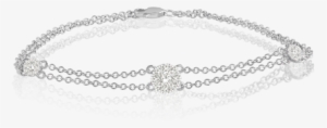 Ladies Diamond Bracelet In White Gold - Bracelet
