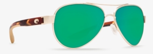 Costa Loreto Womens Sunglasses - Costa Del Mar Loreto Rose Gold Square Sunglasses Blue
