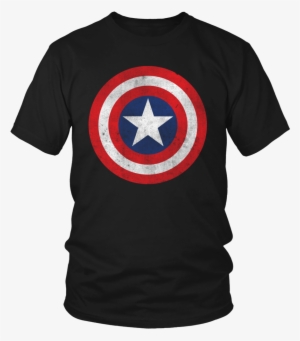 Distressed Vintage Captain America Shield Tshirt Gift - Captain America Shield Shirt Design