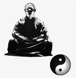 By Donlavon1 On Deviantart - Meditating Monk Black And White