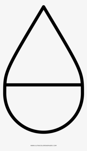 Dibujo De Línea De Gotas De Agua Para Colorear - Water