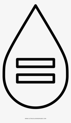 Dibujo De Gotas De Agua Iguales Para Colorear - Drawing