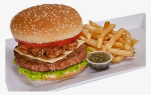 Combo Patagonia - Hamburguesa Con Papitas Png