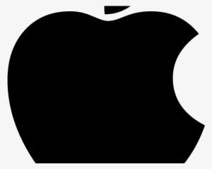 Giant Apple Logo Bw - Heart