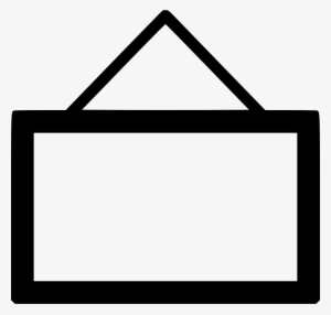 Hanging Board Sign Shop Empty Comments - Hanging Sigh Clip Art