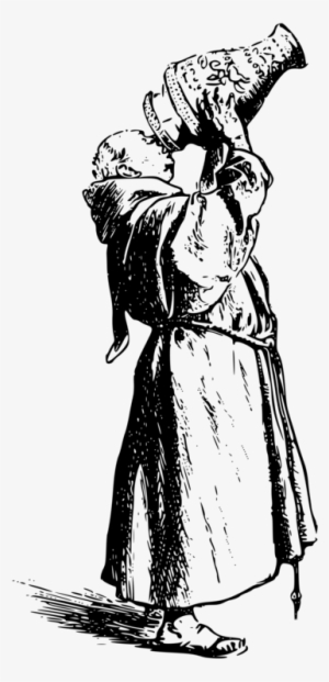 Asceticism T-shirt Monk Fasting Religion - Monk Friar Black And White Art