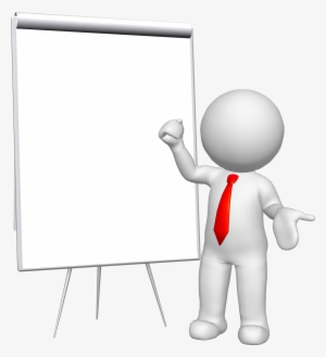 Man With Board 02 - Cartoon With Board Png