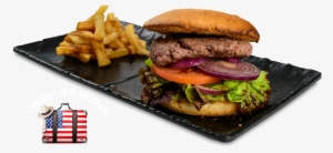 Hamburguesa Casera De Pan Recién Horneado, Carne 100% - French Fries