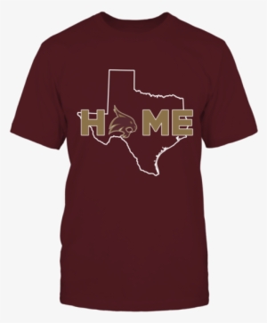 Home With State Outline Texas State Bobcats Shirt - Camiseta Lebron James Nike