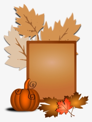 Autumn Border Clip Art - Fall Break No School