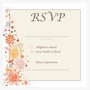 Autumn Leaf White Border Rsvp Outline 124×124 Flat - Animal Note Cards (pk Of 10)