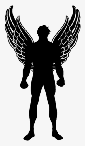 Male Angelfairy Silhouette 6 By Viktoria Lyn - Male Fairy Silhouette Transparent