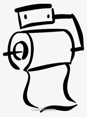 Toilet Paper Royalty Free Vector Clip Art Illustration - Toilet Paper Illustration Png