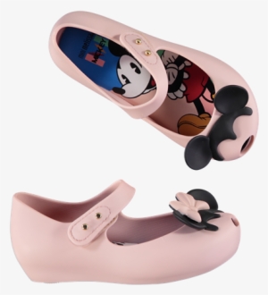 Minnie Ultragirl Minnie & Mickey Mouse 'ears' Pumps - Mini Melissa Girls Ultragirl Disney Twins Mary Janes