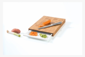 Bamboo Cutting Board With Pull Out Tray - Cutting Board