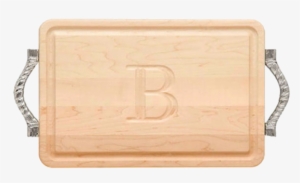 Rectangular Maple Carved Cutting Board With Handle - Plywood