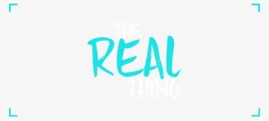 The Real Thing Sermon Series Title With Corners - Calligraphy