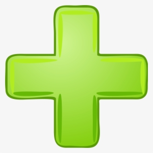 File - Green Cross - Svg - Green Plus Sign