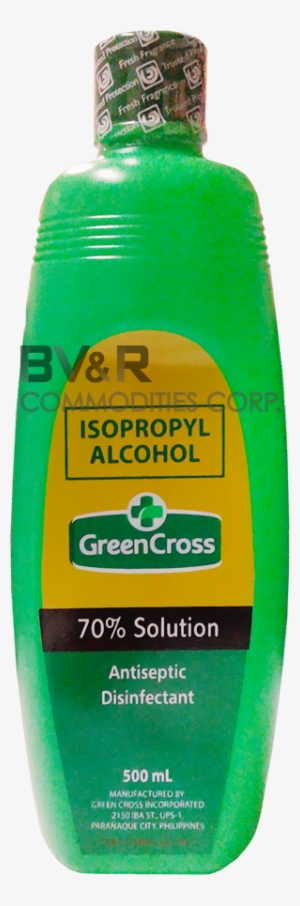 Green Cross Isopropyl Alcohol 70% Solution Antiseptic - Green Cross Isopropyl Alcohol 70% 500ml