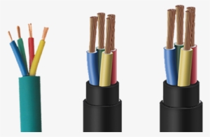 Pvc 4 Core Submersible Round Cable - 4 Core Cable Png
