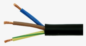 Electrical Png Black And White Stock - 3 Core Rubber Cable