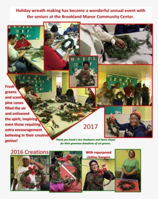 Holiday Wreath Making At Brookland Manor - Collage