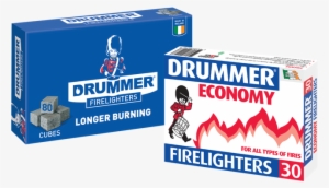 Drummer, Ireland's Favourite Economy Firelighting Brand - Graphic Design
