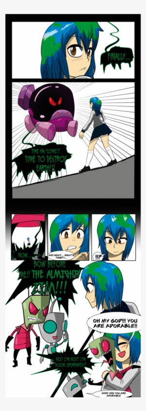 Earth Chan Meets Invader Zim By Manny G Estella - Earth Chan Evil