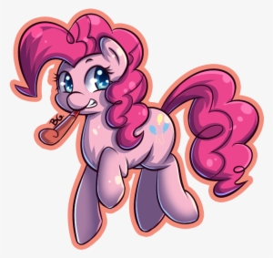 Tikrs007, Party Horn, Pinkie Pie, Safe, Simple Background, - Cartoon