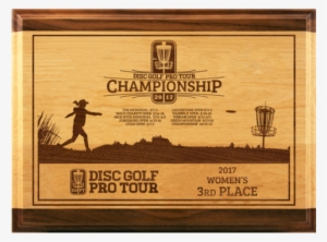 Red Alder & Walnut Plaque - Tournament