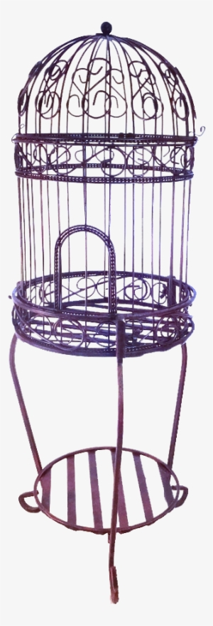 Picture Black And White Stock Bird Cages On Wheels - Round Bird Cage Transparent