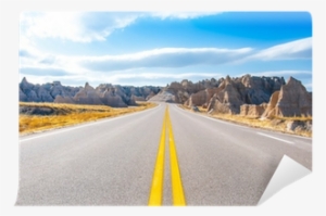 Curved Road In Badlands - Freeway