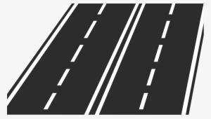 Roadway Clipart Wide Road - 4 Lane Road Icon