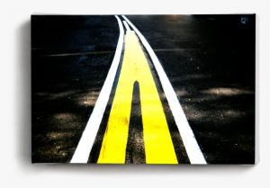 Canvas Print Converge - Traffic Sign