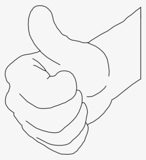 Download Thumbs Up Outline Clipart Thumb Signal Ok - Thumbs Up Outline