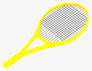 Tennis Yellow Clip Art - Racket Clipart
