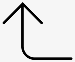 Curve Thin Up Arrow Comments - Thin Curved Arrow Png