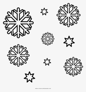 Copos De Nieve Página Para Colorear - Pattern