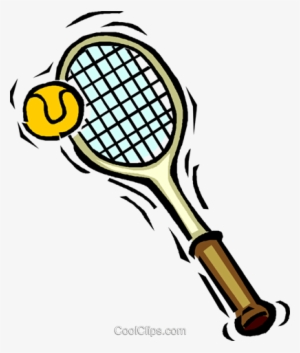 Tennis Racket And Ball Royalty Free Vector Clip Art - Pallina Da Tennis E Racchetta