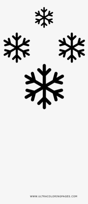 Copos De Nieve Página Para Colorear - Drawing