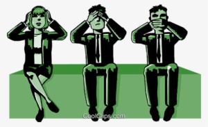 Business Hear No, See No, Speak No Evil Royalty Free - No See No Hear No Speak