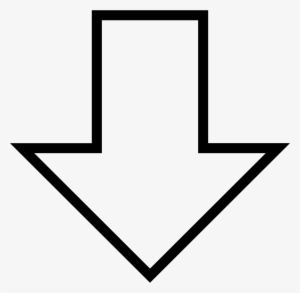 Skinny Down Arrow Encode Clipart To Base Png Skinny - White Arrow Down Png