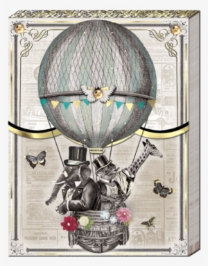 Airballoon Animals Pocket Note Pad - Hot Air Balloon