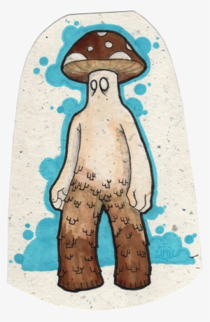 Fungi Hecho Con Acuarelas Y Marcadores Kurecolor / - Longboard