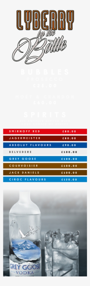 Lyberry Menu 2018 By The Bottle - Portable Network Graphics