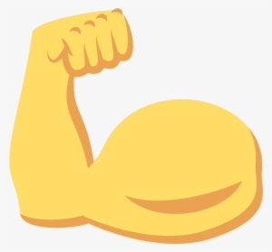 Emoji Arm Biceps Strong Flexing Muscle Emoji Png Clipart - Emoji Png De ...