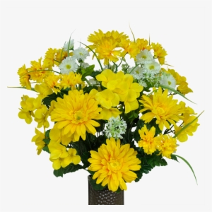 Yellow Hydrangea & Daisy Mix - Hydrangea