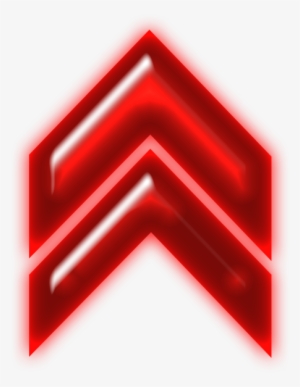 Double Arrow Neon Red Up - Neon Arrow Red Png