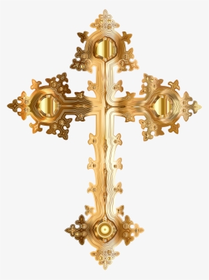 This Free Icons Png Design Of Golden Ornate Cross No